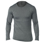 Everyday Long Sleeve Fitness Tech T // Gray (XS)