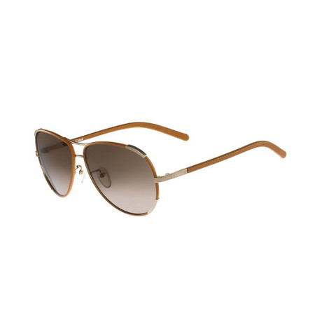 Chloe // Women's Sunglasses // Gold + Light Brown