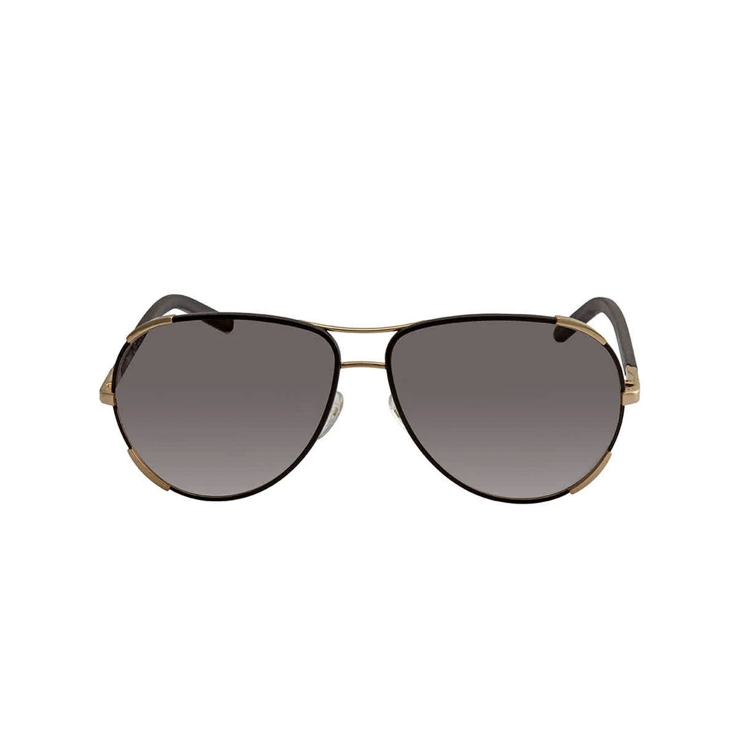 Chloe // Women's Sunglasses // Gold Black + Gray Gradient Women's