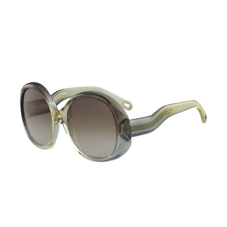 Chloé // Women's Sunglasses // Brown + Sage + Yellow