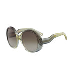 Chloé // Women's Sunglasses // Brown + Sage + Yellow