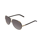 Chloe // Women's Sunglasses // Gold Black + Gray Gradient