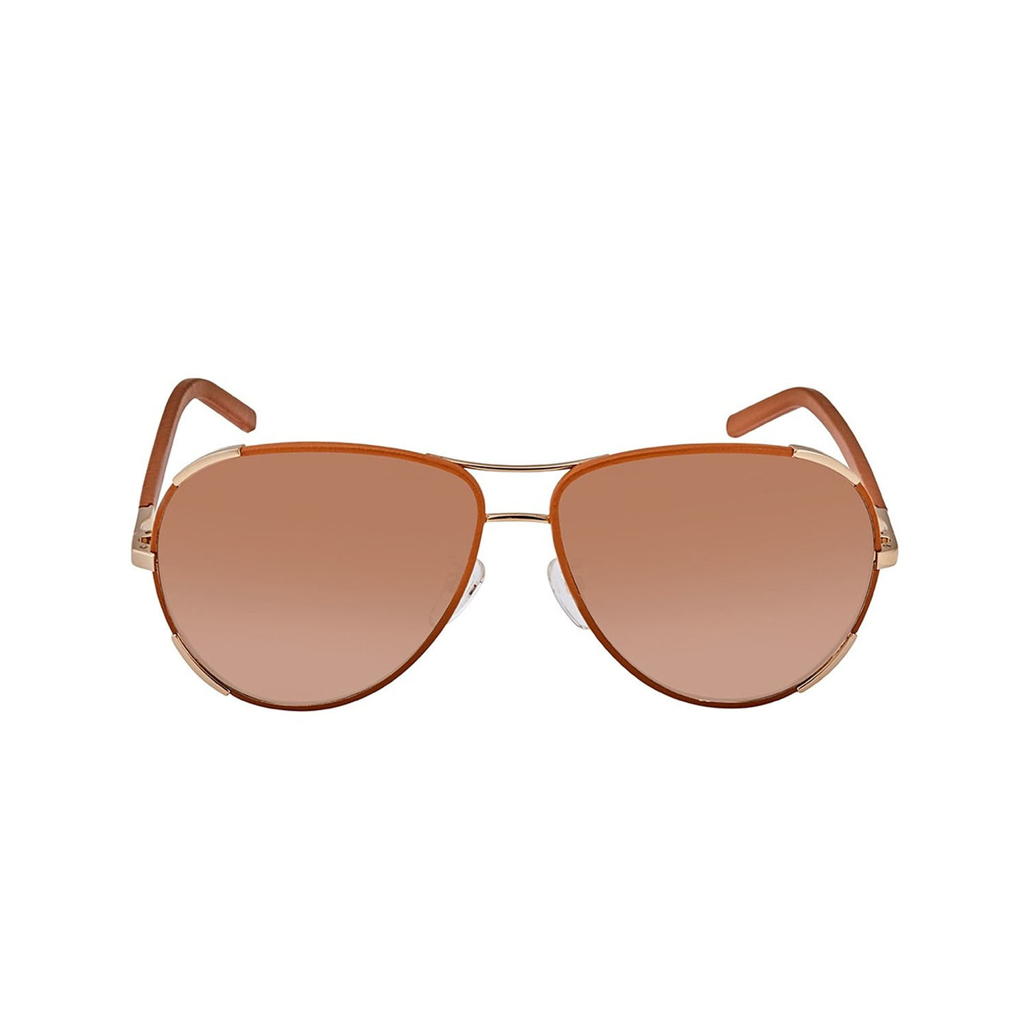 Chloe // Women's Sunglasses // Gold + Light Brown - Women's Designer