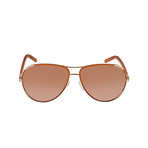 Chloe // Women's Sunglasses // Gold + Light Brown