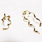 Listón Earrings // 22K Gold Plated