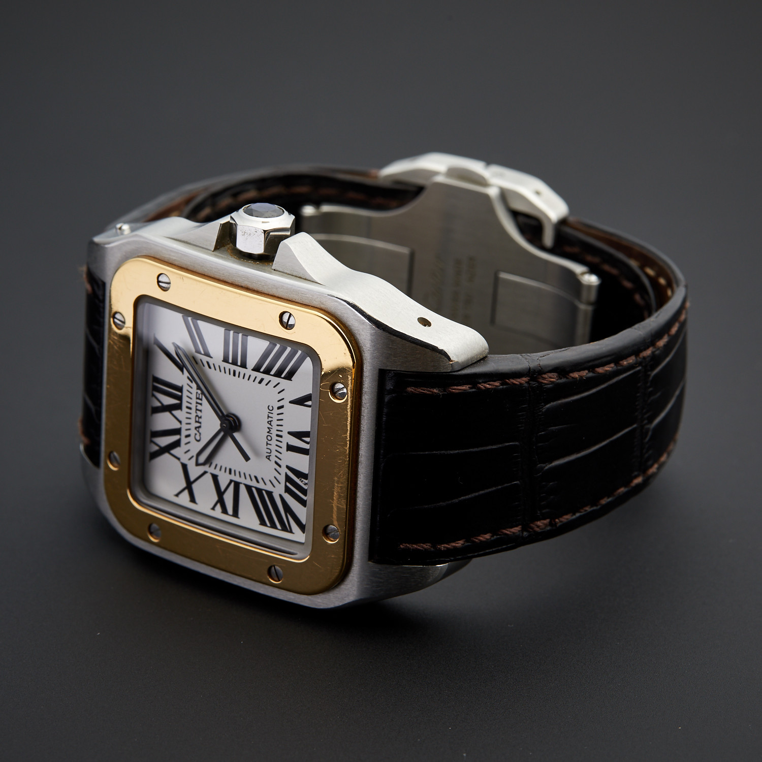 Cartier Santos 100 Automatic // W20072X7 // Pre-Owned - Cartier - Touch ...