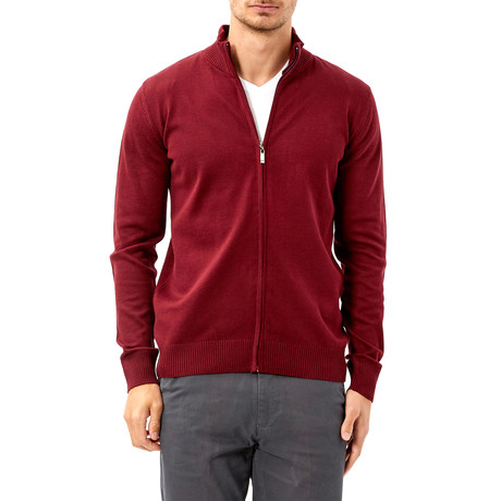 Charlie Cardigan // Claret Red (S)