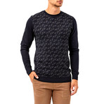 Evan Sweater // Navy + Gray (S)