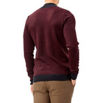 Chance Sweater // Navy + Claret Red (2XL)