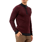 Chance Sweater // Navy + Claret Red (2XL)