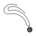 Timoku + Titanium Round Pendant Necklace