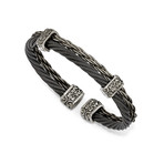 Titanium Memory Cable Cuff Bracelet