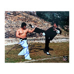Bolo Yeung // Autographed Enter The Dragon Blocking Kick From Bruce Lee