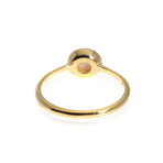 Ippolita Lollipop 18k Yellow Gold Diamond + Pink Opal Ring // Ring Size: 7