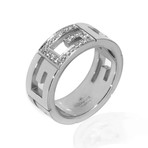 Gucci 18k White Gold Diamond Ring // Ring Size: 6