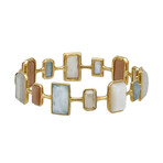 Ippolita Rock Candy 18k Yellow Gold Multi-Colored Stones + Mother of Pearl Bracelet // Store Display