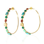 Ippolita Rock Candy 18k Yellow Gold Hoop Earrings