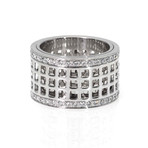 Gucci 18k White Gold Diamond Ring // Ring Size: 6.75