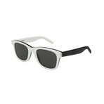 Unisex Square Sunglasses // White + Black