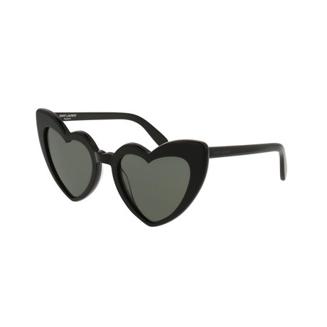 Unisex Heart Cat-Eye Sunglasses // Black