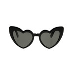 Unisex Heart Cat-Eye Sunglasses // Black