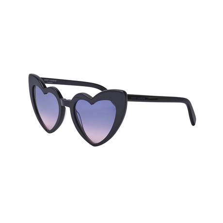Unisex Heart Cat-Eye Sunglasses // Black III