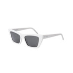 Unisex Cat-Eye Sunglasses // White