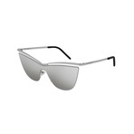 Unisex Cat-Eye Sunglasses // Silver