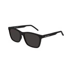 Unisex Logo Square Sunglasses // Black