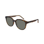 Unisex Logo Round Sunglasses // Brown