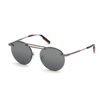 Men's EZ0116 Sunglasses // Shiny Gunmetal + Smoke Mirror