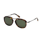 Men's EZ0107 Sunglasses // Dark Havana + Green