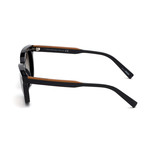 Men's EZ0118 Sunglasses // Shiny Black + Gradient Smoke