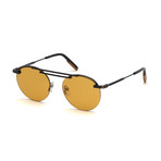 Men's EZ0116 Sunglasses // Matte Black + Brown