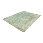 Color Transition Teal + Cream Rug // 9'3" x 12'2"