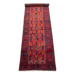 Authentic Turkish Red + Navy Rug // 2'11" x 11'1"