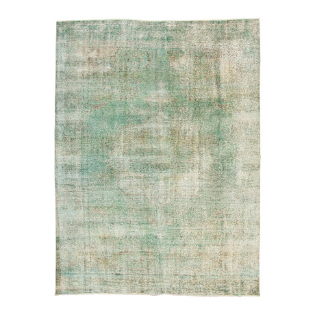 Color Transition Teal + Cream Rug // 9'3" x 12'2"