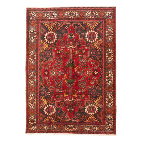 Authentic Turkish Red Symmetry Rug // 7'5" x 10'6"