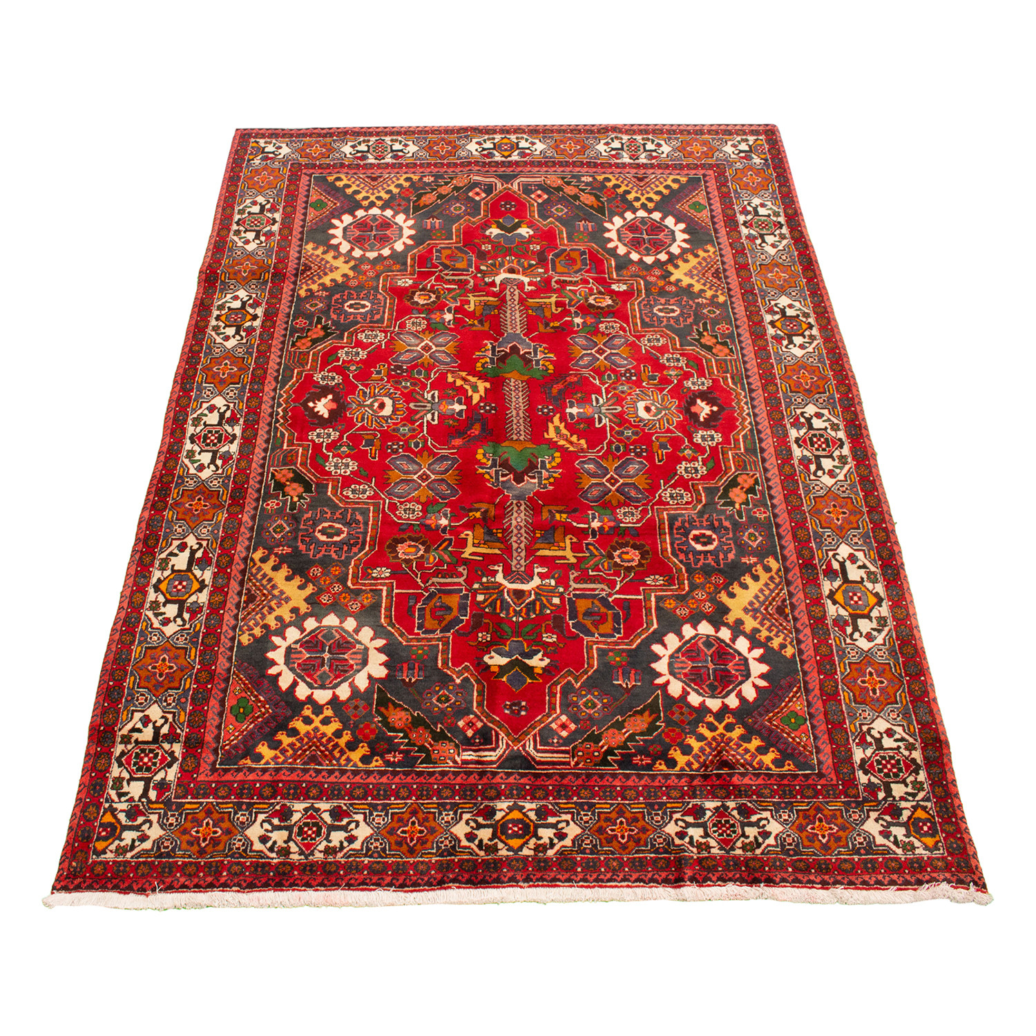 Authentic Turkish Red Symmetry Rug // 7'5" x 10'6" ECarpet Gallery