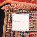 Authentic Turkish Orange + Dark Navy Rug // 4'3" x 11'1"