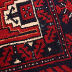 Authentic Turkish Red + Navy Rug // 2'11" x 11'1"