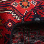 Authentic Turkish Red + Navy Rug // 2'11" x 11'1"