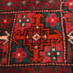 Authentic Turkish Red + Teal Accents Rug // 4'5" x 9'5"