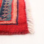 Authentic Turkish Bright Red Rug // 4'1" x 7'0"