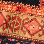 Authentic Turkish Orange + Dark Navy Rug // 4'3" x 11'1"