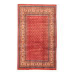 Authentic Turkish Bright Red Rug // 4'1" x 7'0"