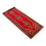 Authentic Turkish Red + Multicolor Accents Rug // 3'11" x 10'6"