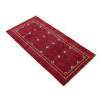 Authentic Turkish Red + Navy Rug // 4'9" x 9'6"