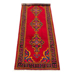 Authentic Turkish Red + Multicolor Accents Rug // 3'11" x 10'6"