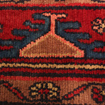 Authentic Turkish Burgundy Rug // 4'5" x 6'10"